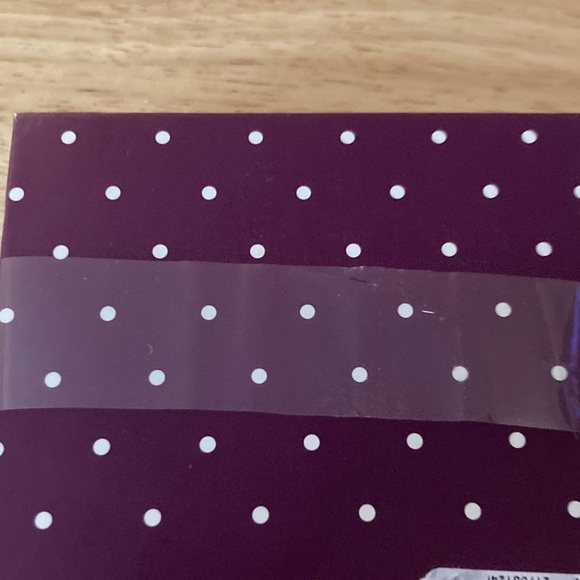 Kate Spade Purple Polka Dot Note Holder with Pen.Brand new & never used - Picture 5 of 5